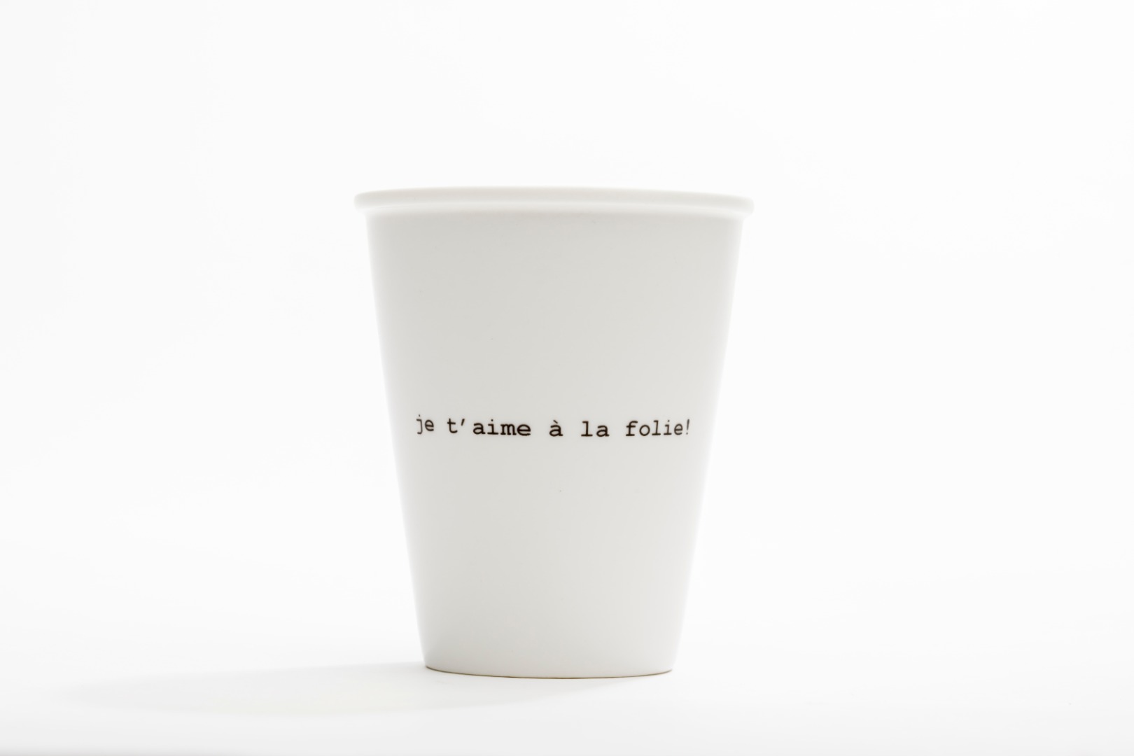 cup/beker je t'aime à la folie