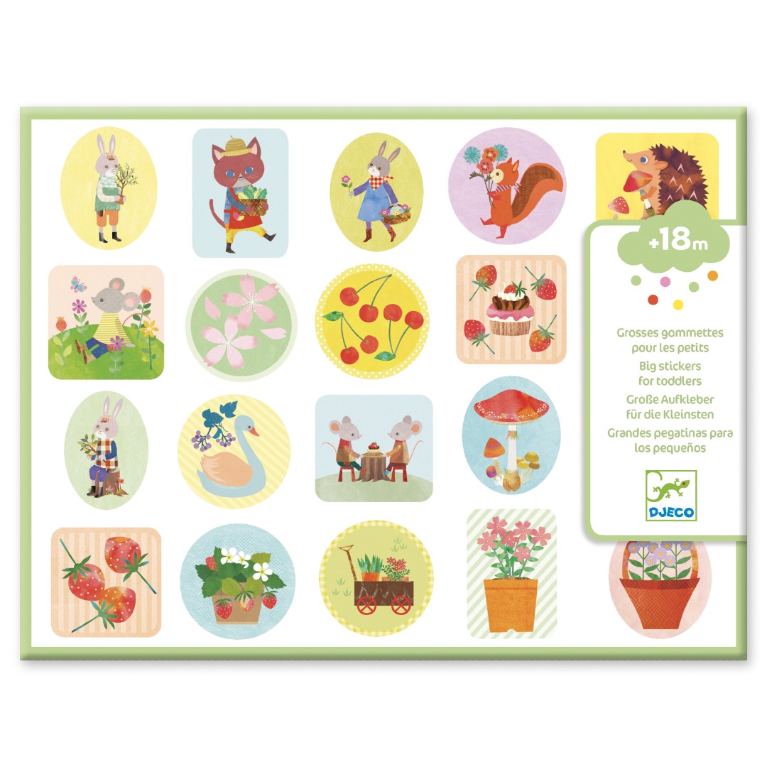 Stickers voor kleuters - Le jardin
