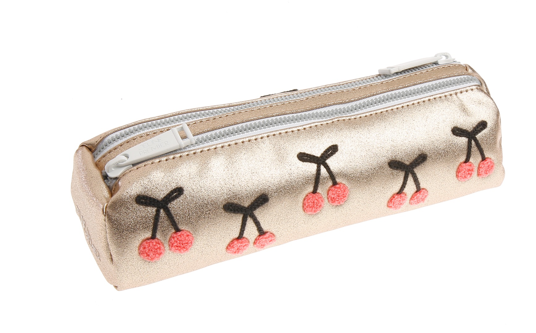 Pencil Case Double Cherry Pompon