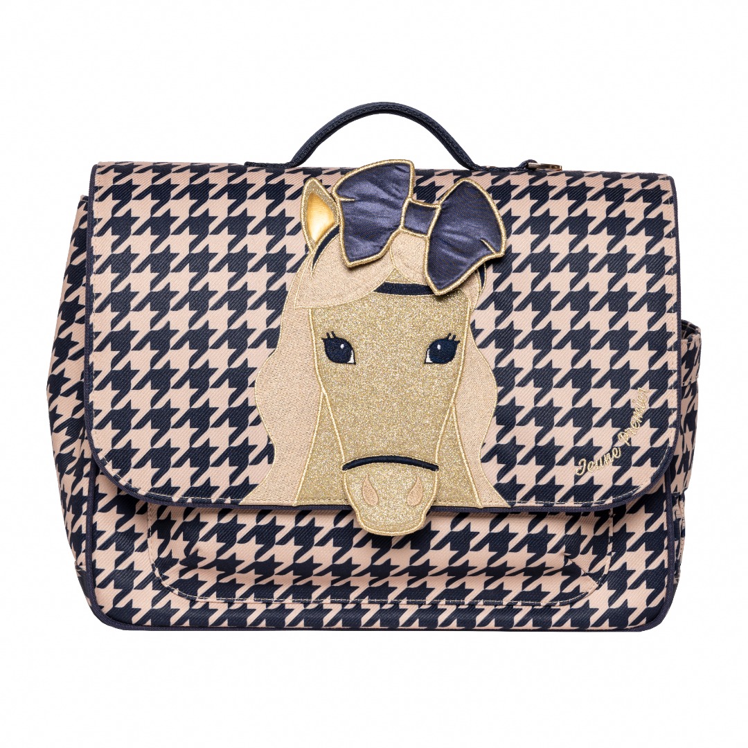 It bag midi - houndstooth horse