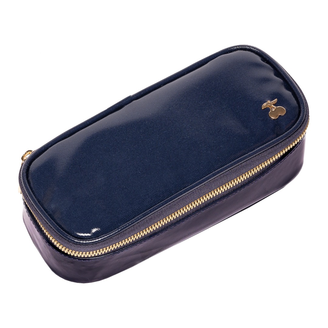 pencil box - navy blazer